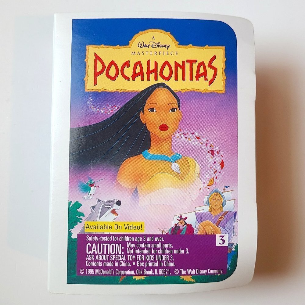 *4 for $20* Vintage McDonald's Happy Meal Toy - VHS Collection - Pocahontas